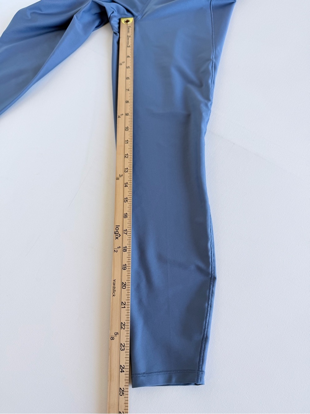 All in Motion Effortless Support High Rise 7/8 Leggings Blue Pockets Women S - Picture 6 of 8